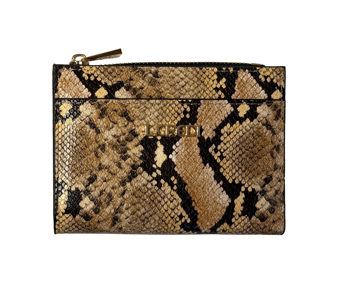 L. CREDI Mini Geldbörse L.CREDI-Damen-Mini-Geldbörse RFID RENA schwarz-mix (1-tlg), RFID von L. CREDI