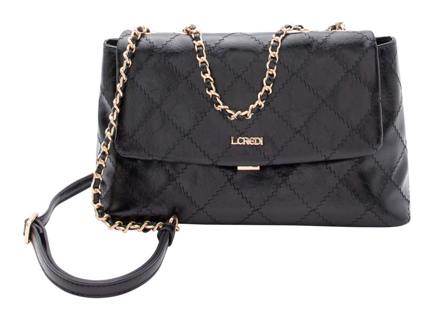 L. CREDI Schultertasche Flapbag von L. CREDI