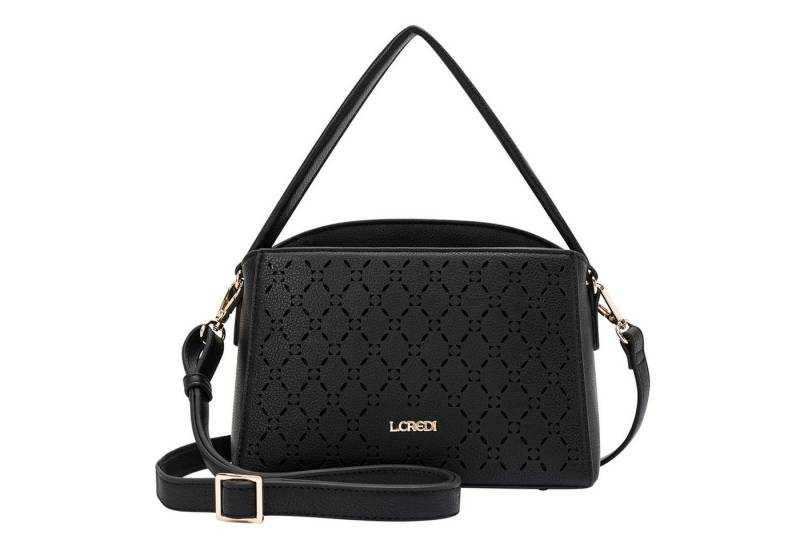 L. CREDI Schultertasche Orchidea, Polyurethan von L. CREDI