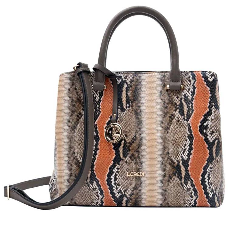 L. CREDI Shopper L.CREDI Damen Shopper PERENELLE schwarz-braun von L. CREDI