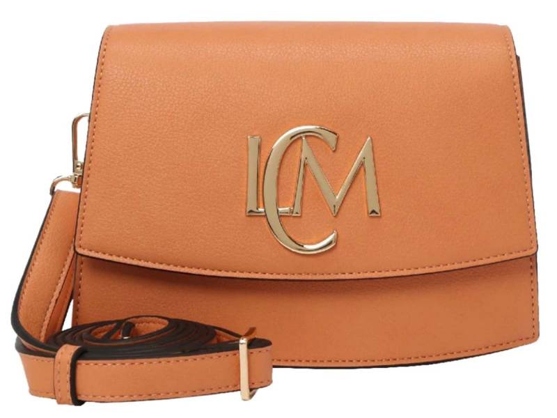 L. CREDI Umhängetasche L.CREDI Damen-Flap-Bag LAURETTA Umhängetasche mit großem LCM Emblem von L. CREDI