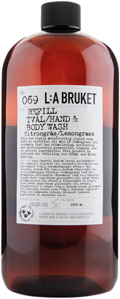 L:A Bruket Hand & Body Wash Lemongrass 1000 ml L:A Bruket Hand & Body Wash Lemongrass 1000 ml von L:A Bruket
