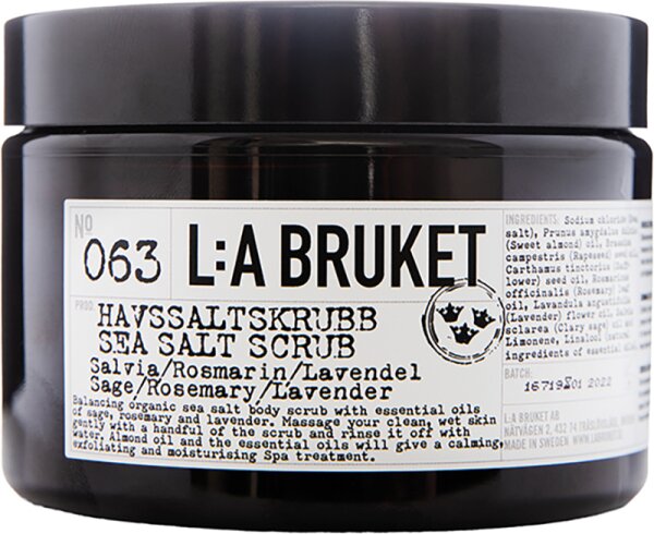 L:A Bruket No. 063 Sea Salt Scrub Sage/Rosemary/Lavender 420 g L:A Bruket No. 063 Sea Salt Scrub Sage/Rosemary/Lavender 420 g von L:A Bruket
