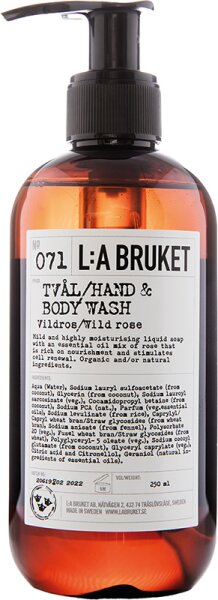 L:A Bruket No. 071 Hand & Body Wash Wild Rose 240 ml von L:A Bruket