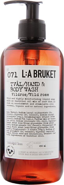 L:A Bruket No. 071 Hand & Body Wash Wild Rose 450 ml von L:A Bruket