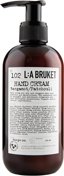 L:A Bruket No. 102 Hand Cream Bergamot/Patchouli 240 ml Cosmos Natural certified von L:A Bruket