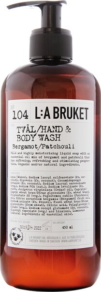 L:A Bruket No. 104 Hand & Body Wash Bergamot/Patchouli 450 ml von L:A Bruket