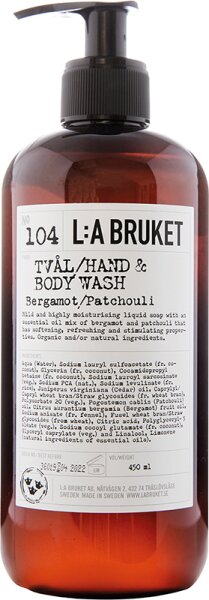 L:A Bruket No. 104 Hand & Body Wash Bergamot/Patchouli 450 ml L:A Bruket No. 104 Hand & Body Wash Bergamot/Patchouli 450 ml von L:A Bruket