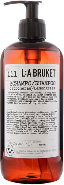 L:A Bruket No. 111 Shampoo Lemongrass 450 ml L:A Bruket No. 111 Shampoo Lemongrass 450 ml von L:A Bruket