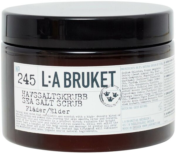 L:A Bruket No. 245 Sea Salt Scrub Elder 420 g Cosmos Natural certified von L:A Bruket