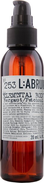 L:A Bruket No. 253 Elemental Body oil Bergamot/Patchouli Cosmos Natural certified von L:A Bruket