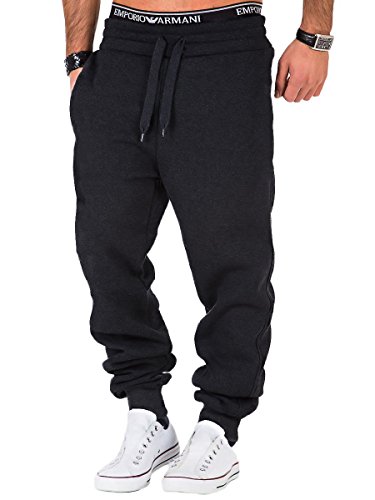 L.A.B 1928 Herren Jogginghose Trainingshose Sporthose Fitness Jogg Japan Kosmo Style Hose LAB-7004 (3XL, Anthrazit) von L.A.B 1928