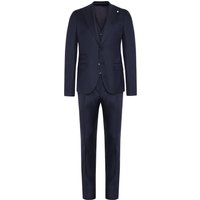 L.B.M.1911 Anzug aus Schurwolle mit Spitzfasson und Billet-Tasche in 50 von L.B.M.1911