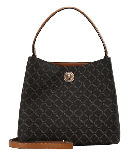 L.CREDI Handtasche Filiberta mit Label-Applikationen von L.CREDI