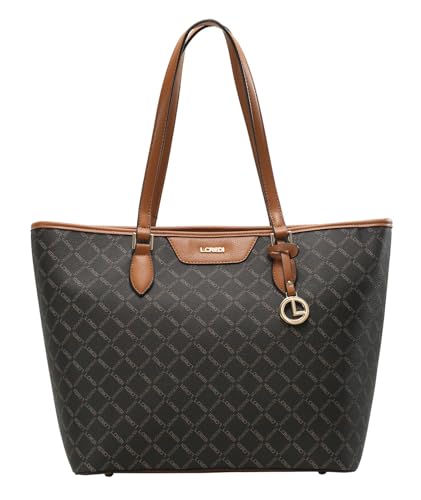 L.CREDI Handtasche Filiberta mit Label-Applikationen von L.CREDI