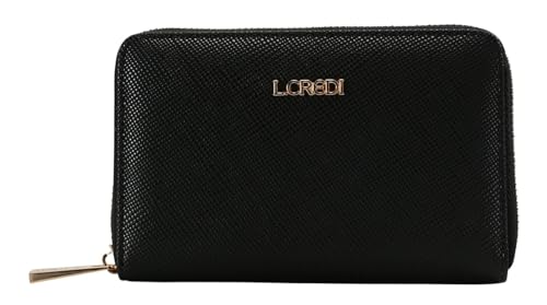 Ebba Geldbörse klein schwarz von L.CREDI