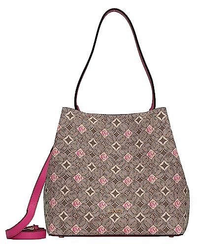 L.CREDI-Damen-Hobo Bag Handtasche-KIANA 28x13x27-112-Beige multi von L.CREDI