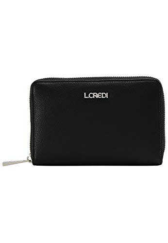 L.CREDI Women's FLIPPA Bi-Fold Wallet, schwarz von L.CREDI