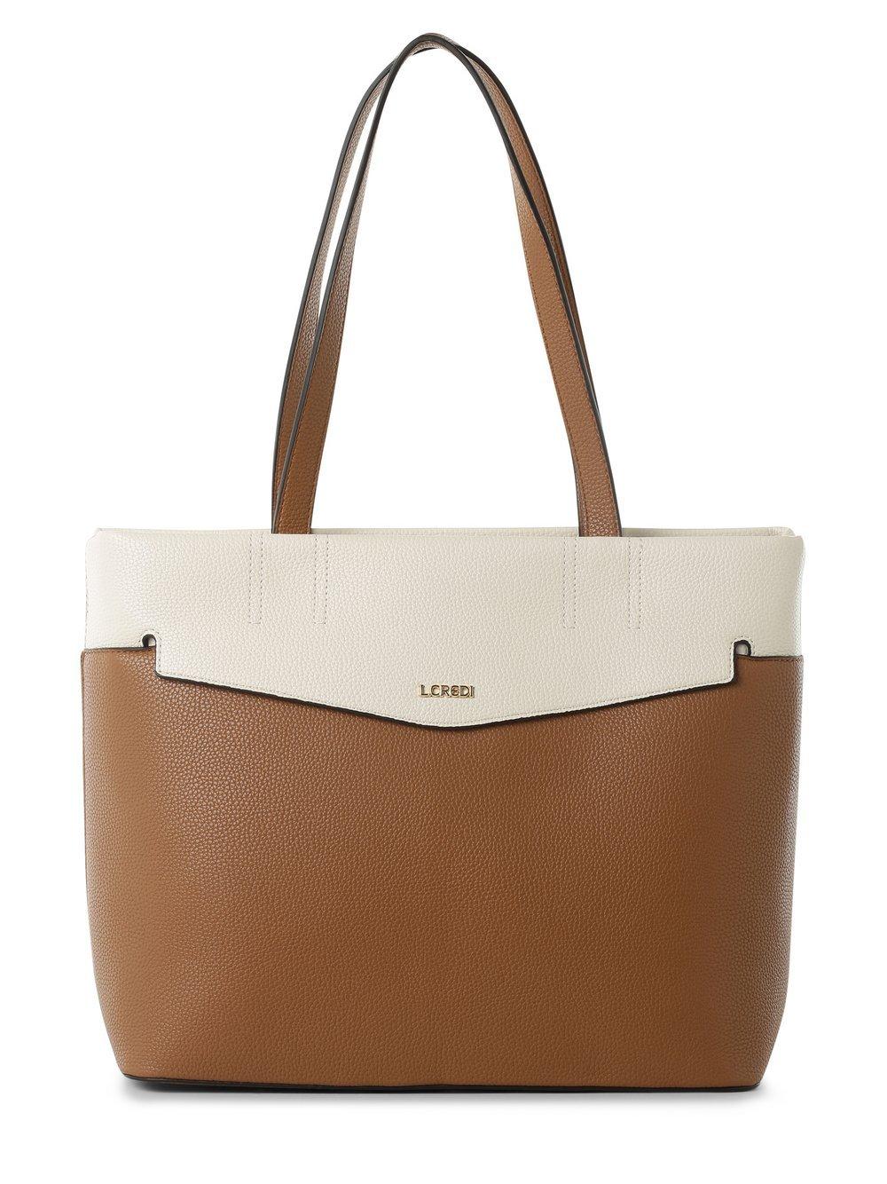 L.Credi Shopper Damen Kunstleder, camel von L.Credi