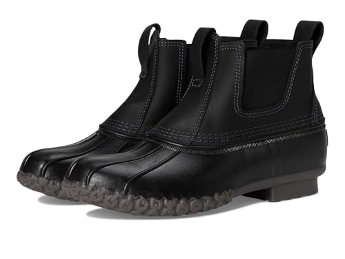 L.L.Bean Herren Bean Boot 16.5 cm Chelsea Snow, Schwarz/Warmgrau, blickdicht, 42 EU von L.L.Bean