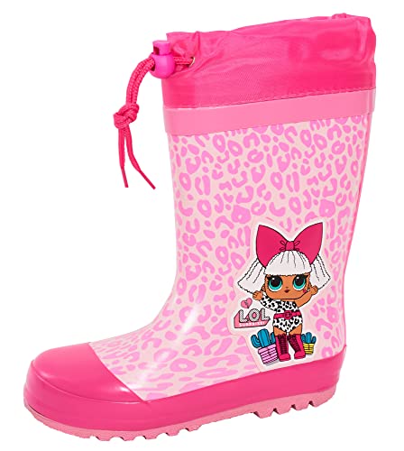 L.O.L Surprise ! Mädchen Gummistiefel mit Schnürung für Kinder, warm gefüttert, Gummistiefel, Schneeschuhe, rose, 27 EU von L.O.L Surprise !