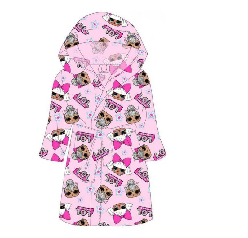 L.O.L. SURPRISE! Kinderbademantel L.O.L. Surprise Bademantel Mädchen Rosa mit Kapuze, Größen 98-128, Polyester von L.O.L. SURPRISE!