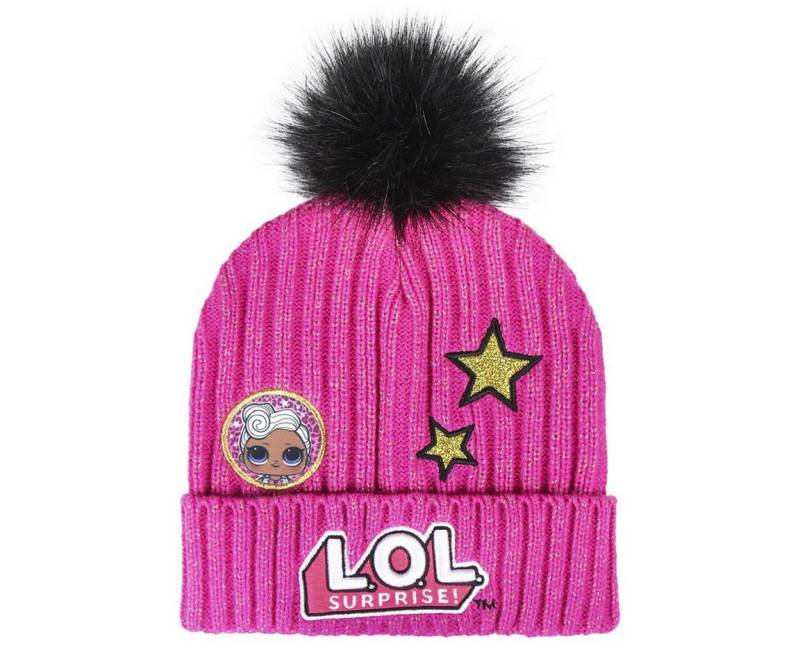 L.O.L. SURPRISE! Bommelmütze Mädchenmütze Glitzer Kinder Mütze Mädchen L.O.L. Glitzerfäden von L.O.L. SURPRISE!