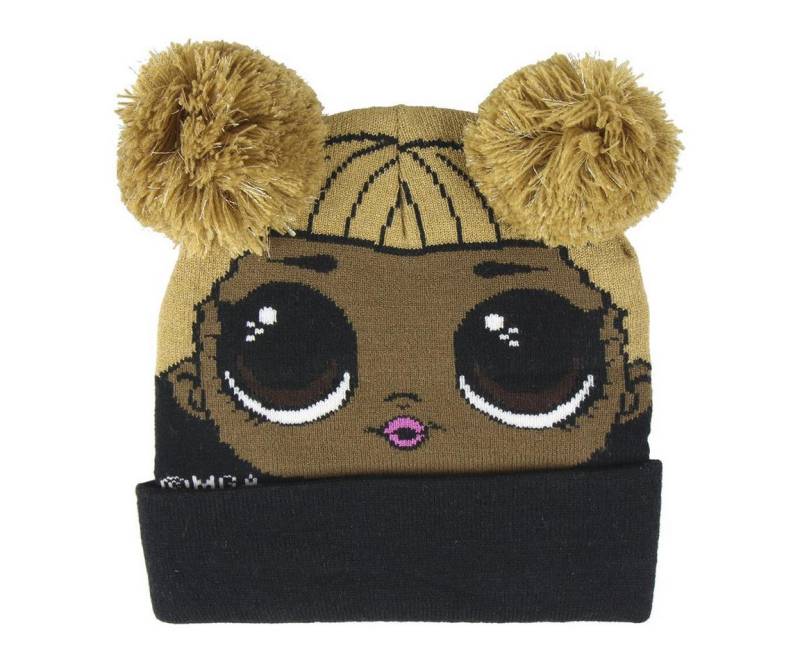 L.O.L. SURPRISE! Bommelmütze Mädchenmütze Glitzer Kinder Mütze Mädchen L.O.L. Glitzerfäden von L.O.L. SURPRISE!