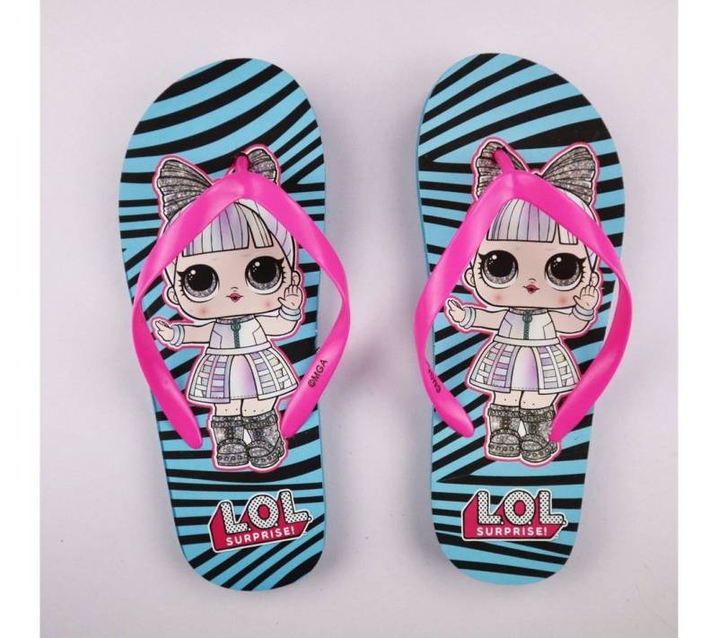 L.O.L. SURPRISE! LOL Surprise Kinder Flip Flops Zehentrenner Gr. 26 bis 33 von L.O.L. SURPRISE!