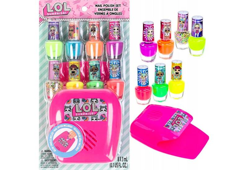L.O.L. SURPRISE! Nagellack L.O.L. Surprise Nagelset mit 8 farbenfrohen Lacken & Nageltrockner, 8-tlg. von L.O.L. SURPRISE!