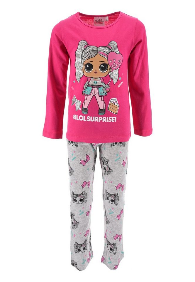 L.O.L. SURPRISE! Schlafanzug Kinder Mädchen Schlafanzug Kinder Pyjama Langarm Shirt + Schlaf-Hose (2 tlg) von L.O.L. SURPRISE!