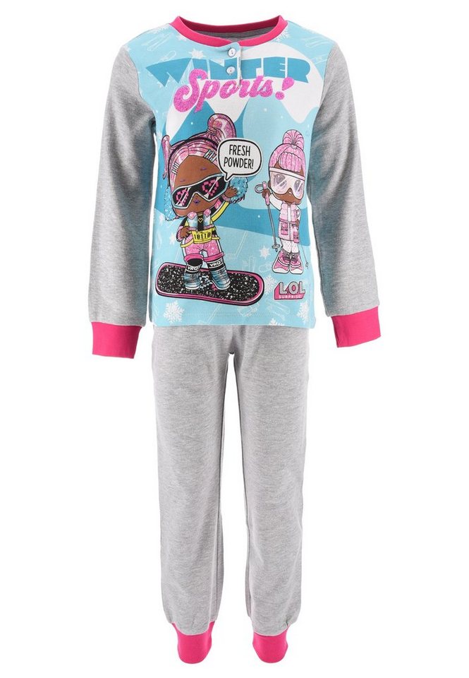 L.O.L. SURPRISE! Schlafanzug Kinder Schlafanzug Mädchen Pyjama Langarmshirt (2 tlg) Langarm T-Shirt + Schlafhose von L.O.L. SURPRISE!