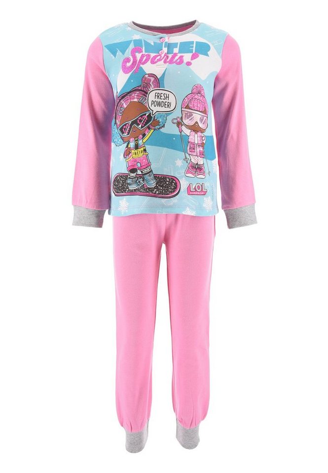 L.O.L. SURPRISE! Schlafanzug Kinder Schlafanzug Mädchen Pyjama Langarmshirt (2 tlg) Langarm T-Shirt + Schlafhose von L.O.L. SURPRISE!