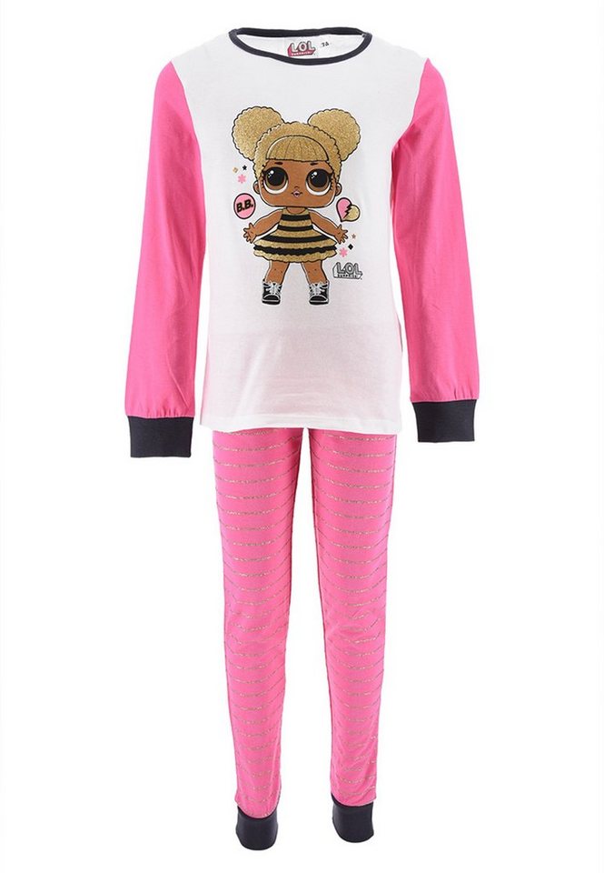 L.O.L. SURPRISE! Schlafanzug Kinder Schlafanzug Mädchen Pyjama Langarmshirt (2 tlg) Langarm T-Shirt + Schlafhose von L.O.L. SURPRISE!