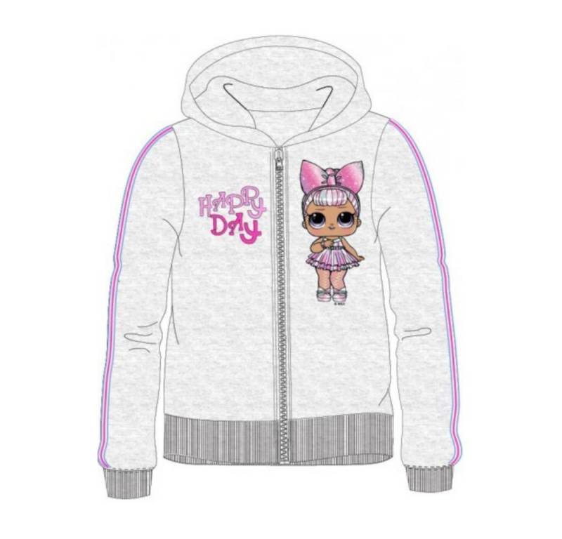 L.O.L. SURPRISE! Sommerjacke L.O.L. Mädchen Jacke mit Kapuze, Sweatshirt, Grau, odeer Pink von L.O.L. SURPRISE!