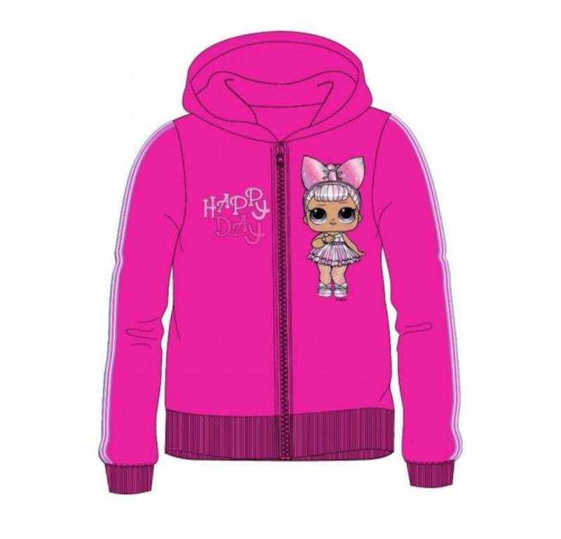 L.O.L. SURPRISE! Sommerjacke L.O.L. Mädchen Jacke mit Kapuze, Sweatshirt, Grau, odeer Pink von L.O.L. SURPRISE!