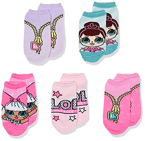 L.O.L. Surprise! Mädchen 5 Pack No Show Socken, Pink Multi, 22-25 EU von L.O.L. Surprise!