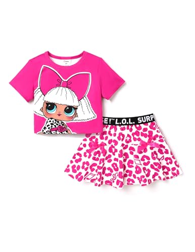 L.O.L. Surprise! Mädchen Rock Set, Kurzärmliges T-Shirt und Rock-Sets, 2-teiliges Kleidungsset, Outfit für Kleinkinder und Mädchen im Alter von 3–10 Jahren von L.O.L. Surprise!