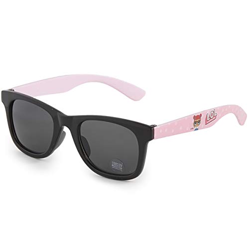 L.O.L. Surprise! Mädchen Sonnenbrillen für Kinder, Konfetti-Pop-Puppe Katzenauge Niedliche Sonnenbrillen für Sommer (Schwarz/Rosa Rund) von L.O.L. Surprise!
