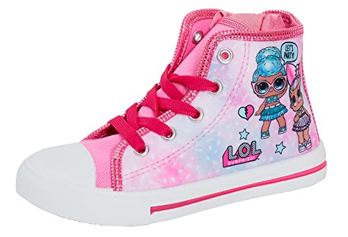 L.O.L. Überraschung! Puppen Mädchen Hi-Top-Turnschuhe Kinder Sportschuhe mit einfachem Reißverschluss, Pumps, Turnschuhe von L.O.L. Surprise!