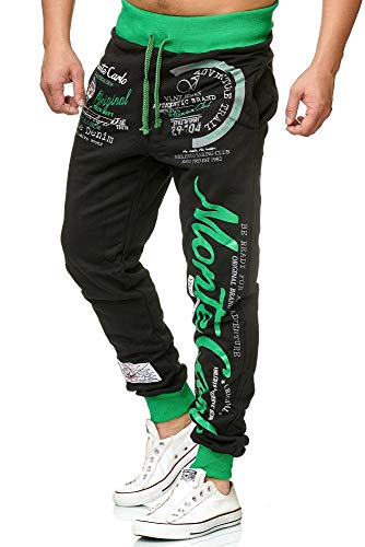 L.gonline Herren Jogginghose lang | Monte Carlo 592 | Schwarz/Grün | 3XL L.gonline Herren Jogginghose lang | Monte Carlo 592 | Schwarz/Grün | 3XL von L.gonline
