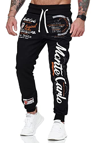 L.gonline Herren Jogginghose lang | Monte Carlo 592 | Schwarz | 3XL von L.gonline