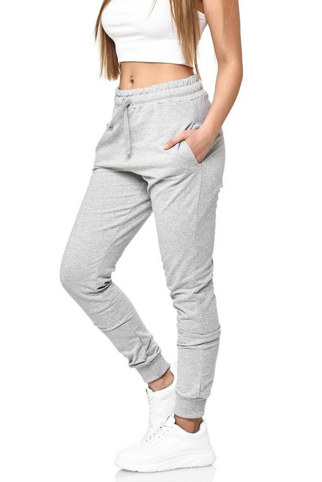 L.gonline Jogginghose Damen Jogginghose, Uni Colour Design 5000, Trainingshose, Fitness (Sweatpants, 1-tlg) Fitness Freizeit Casual von L.gonline