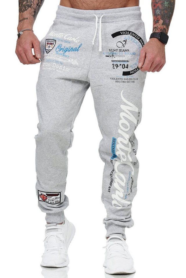 L.gonline Jogginghose Herren Jogginghose, Freizeithose, Sporthose, Monte Carlo 592 (Sweatpants, 1-tlg., im modischem Design) Fitness Freizeit Casual von L.gonline