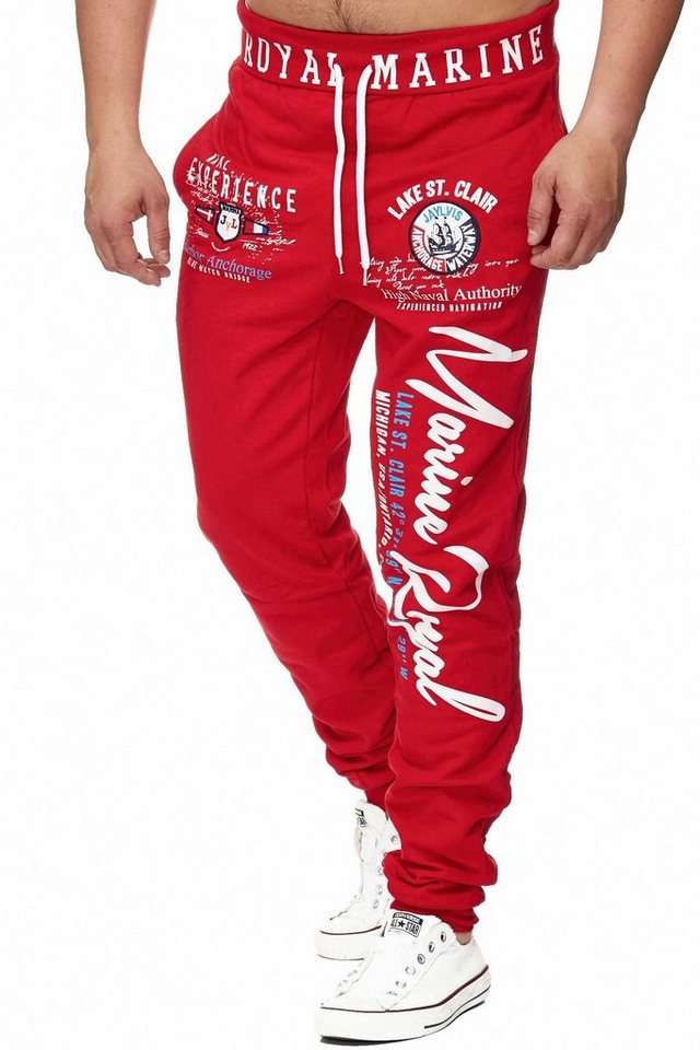 L.gonline Jogginghose Herren JoggingHOSE lang, Trainingshose Baumwolle, Sporthose mit (Sweatpants, 1-tlg) mit elastischem Bund von L.gonline