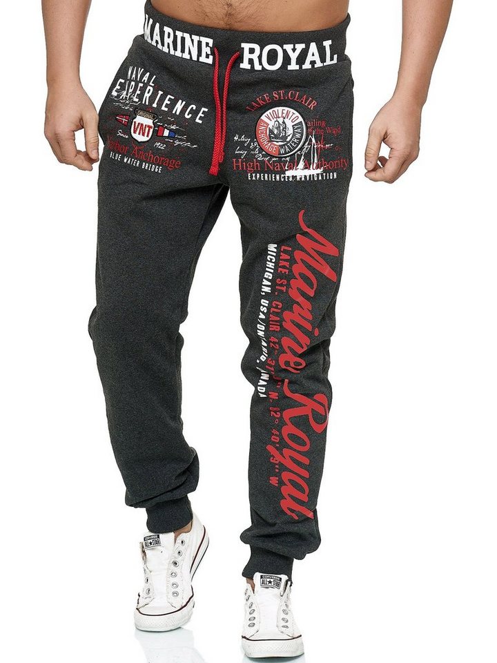 L.gonline Jogginghose Herren JoggingHOSE lang, Trainingshose Baumwolle, Sporthose mit (Sweatpants, 1-tlg) mit elastischem Bund von L.gonline