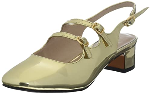 L37 HANDMADE SHOES Damen Pumps I Naturleder I Lederfutter I Handgefertigte Schuhe I Bequem und Elegant Amore Ciao I Pump, Gold, 38 EU von L37 HANDMADE SHOES