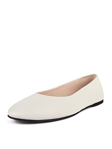 L37 HANDMADE SHOES Damen Ballerinas I Naturleder I Lederfutter I Handgefertigte Schuhe I Bequem und Elegant I Baby Come On I Ballet Flat, White, 36 EU von L37 HANDMADE SHOES