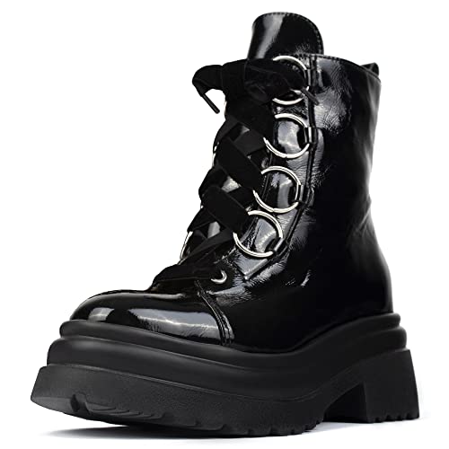 L37 HANDMADE SHOES Damen Bad Boy Boogie Fashion Boot, Black, 36 EU von L37 HANDMADE SHOES