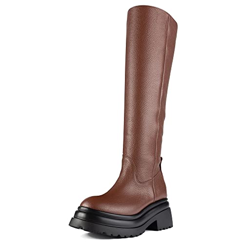 L37 HANDMADE SHOES Damen Black Ice Over-The-Knee Boot, Brown, 39 EU von L37 HANDMADE SHOES